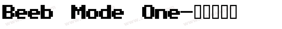 Beeb Mode One字体转换
